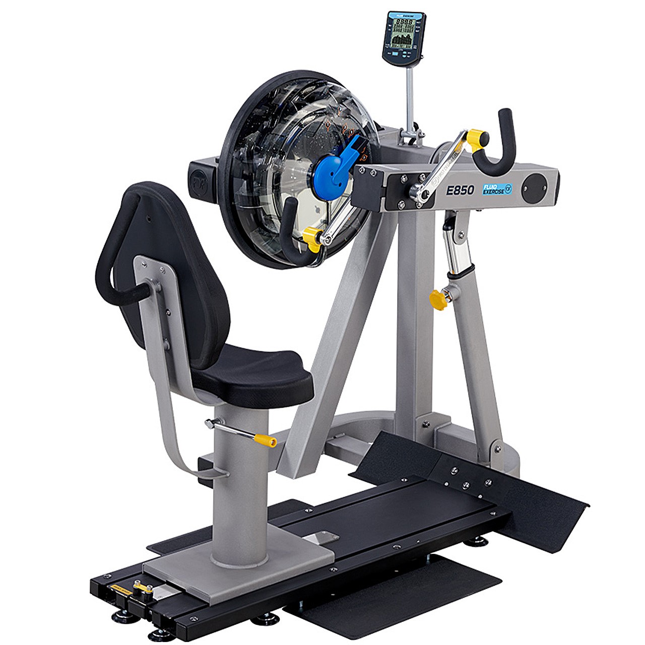 Fluid Rower Exercise E850 UBE Silver Bronze  Fluid Rower Exercise E850 UBE Silver Bronze
