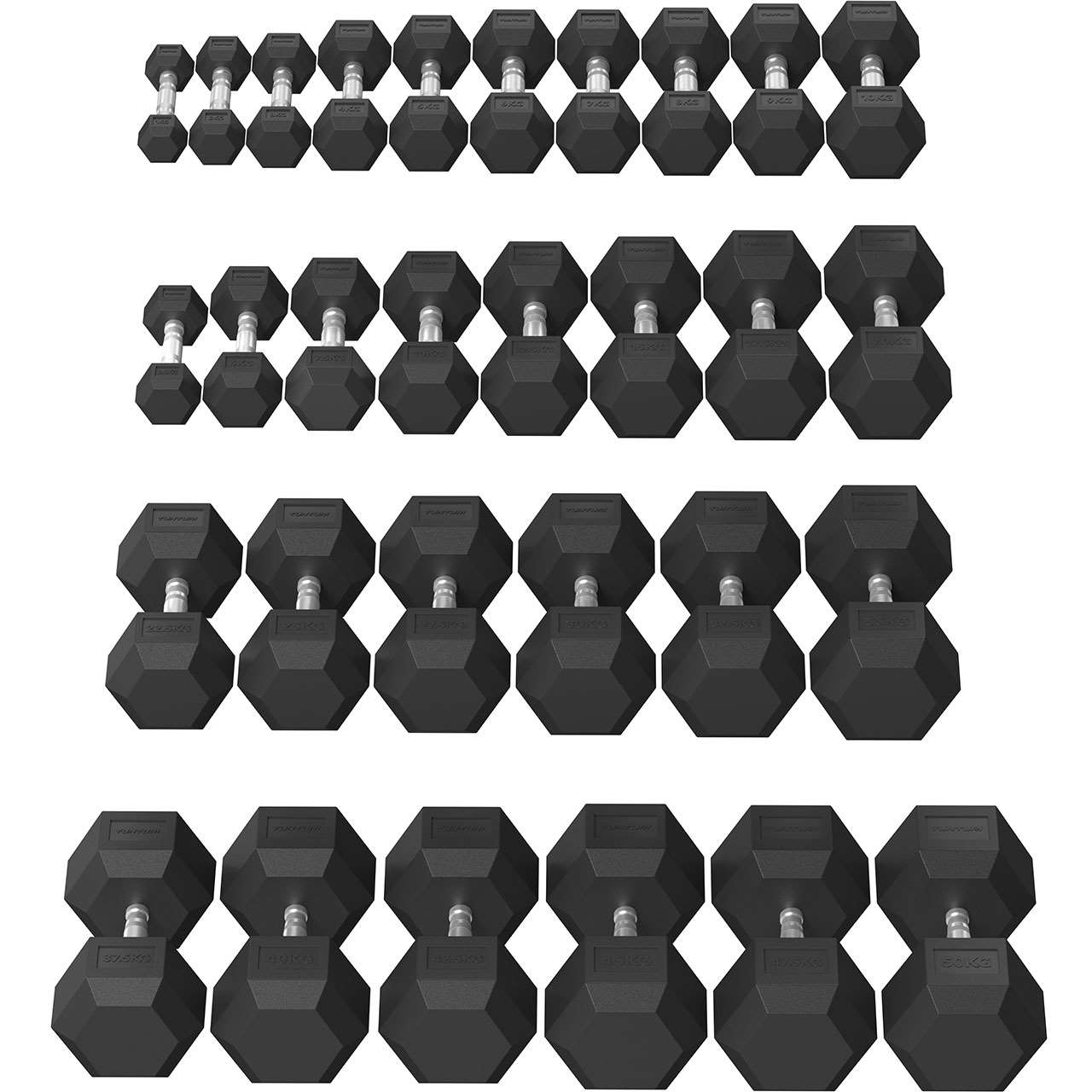 Tunturi Platinum Hexagon Kurzhantel 8 kg