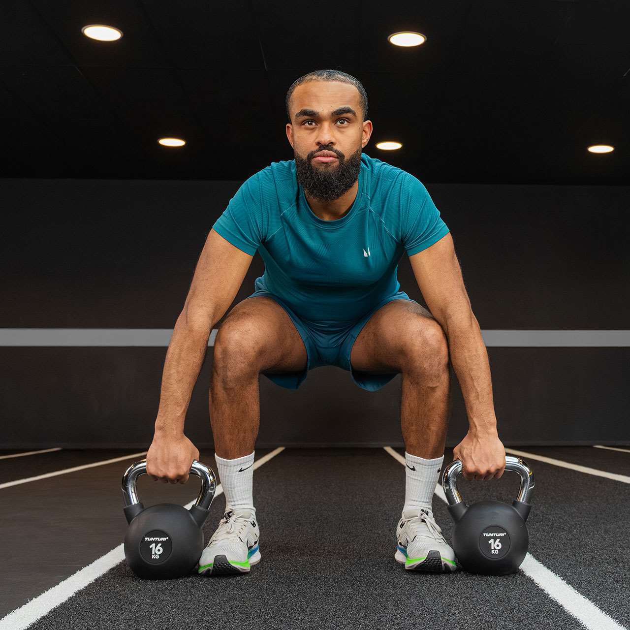 Tunturi Platinum Kettlebell mit Gummibeschichtung 20 kg