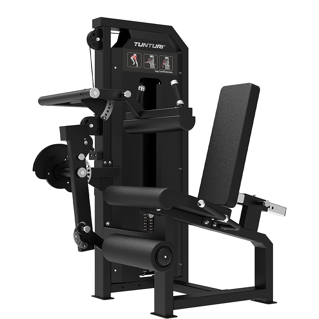 Tunturi Platinum Dual Beinbeuger/Beinstrecker mit Gewichtsstapel