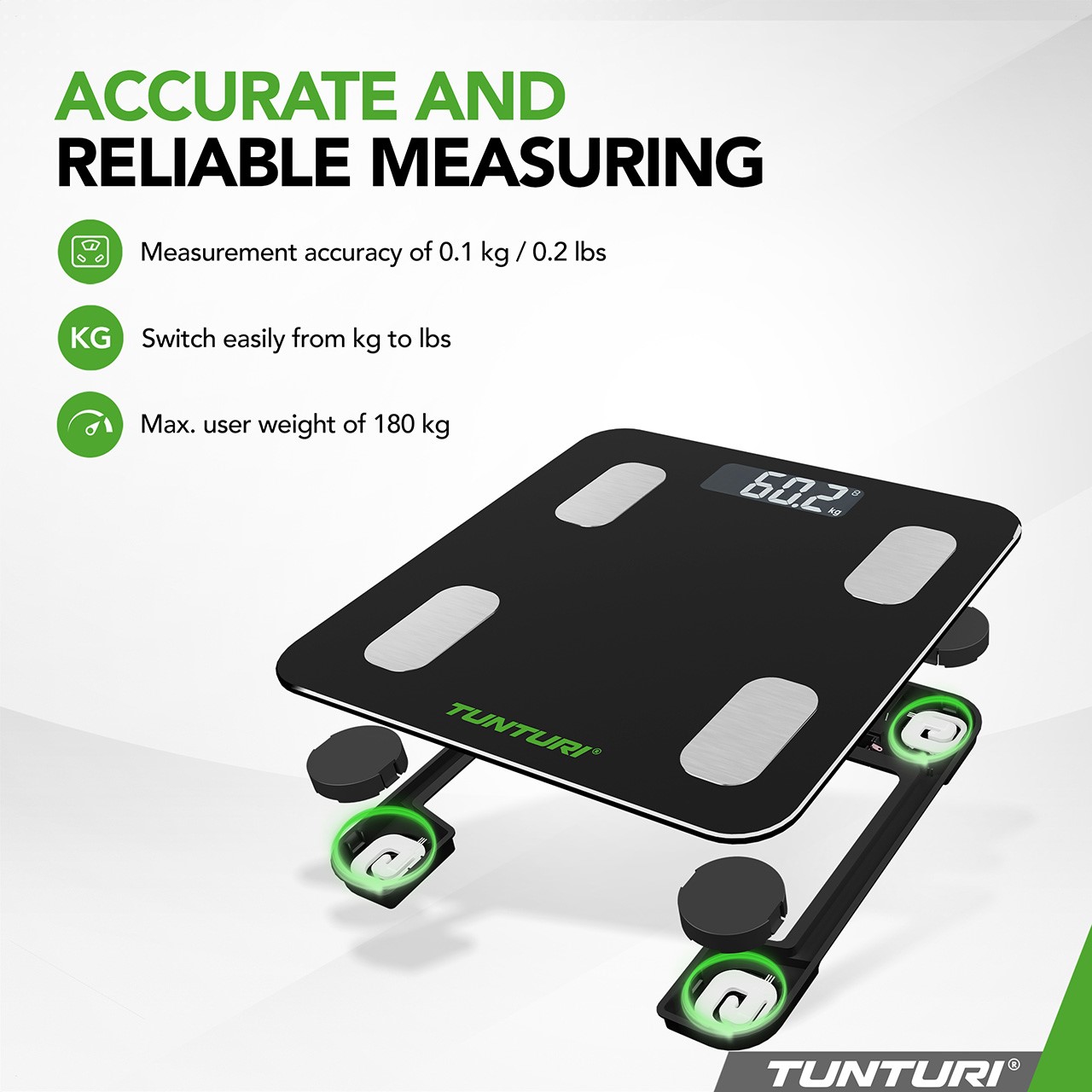 Tunturi SC30 Intelligente Waage mit APP